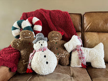 Load image into Gallery viewer, Candy Cane Sherpa Pillow
